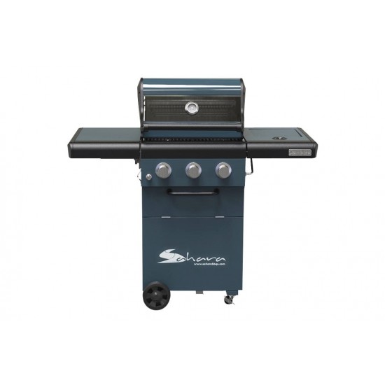 Coral Gas Ψησταριά Υγραερίου Sahara X350 3 Burner BBQ Smokey Teal