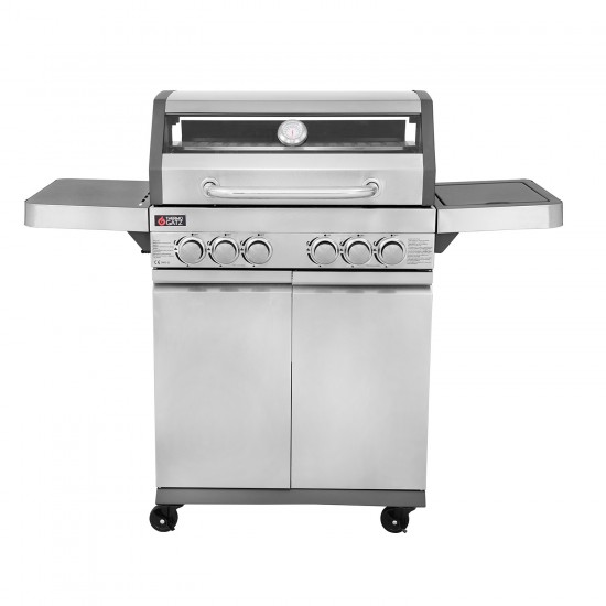 BBQ ΥΓΡΑΕΡΙΟΥ GS GRILL VIEW 4+1+1 ΙΝΟΧ - 18kW