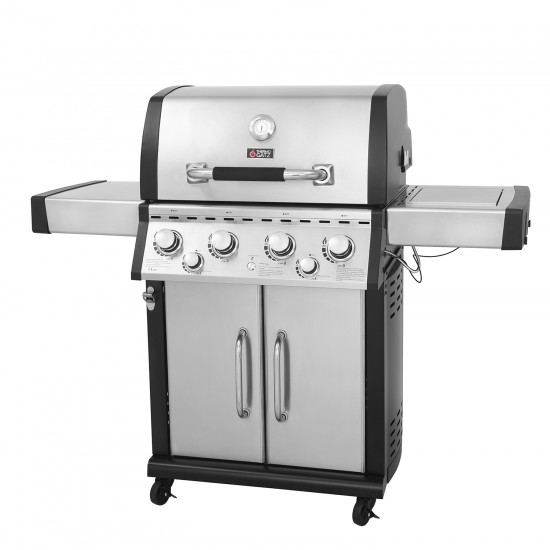 BBQ ΥΓΡΑΕΡΙΟΥ GS GRILL SUPERIOR 4+1+1 ΙΝΟΧ - 21kW