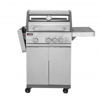 BBQ ΥΓΡΑΕΡΙΟΥ GS GRILL VIEW 3+1 ΙΝΟΧ - 11,5kW